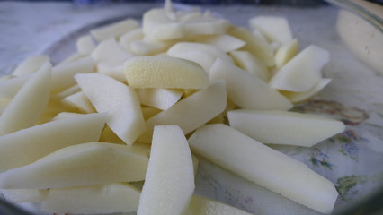 Julienne potatoes