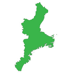Fototapeta premium 地図 日本 三重