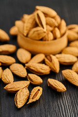 almond nut close-up