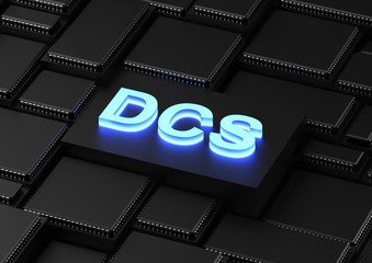 DCS acronym (Distributed control system) - obrazy, fototapety, plakaty