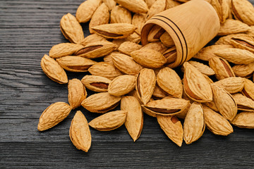 almond nut close-up