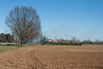 Agricultural land ready for sowing