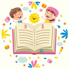 Concept Design With Funny Children