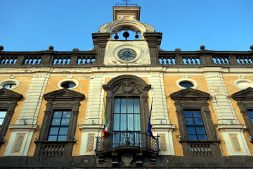 Fototapeta na wymiar Nepi Town hall facade