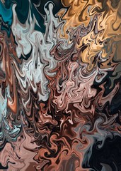 stone white yellow brown Abstract rough painting color texture. Modern futuristic pattern. Multicolor dynamic background. Fractal artwork for creative graphic design