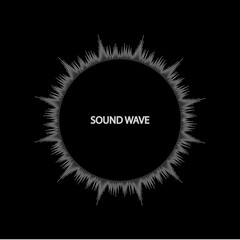 equalizer music sound wave circle vector symbol icon design. Beautiful illustration isolated on black background