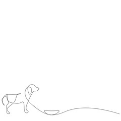 Dog beagle, cute puppy vector illustration