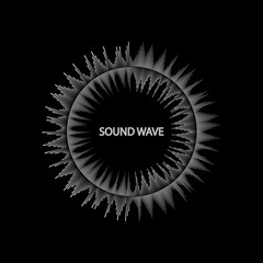 equalizer music sound wave circle vector symbol icon design. Beautiful illustration isolated on black background