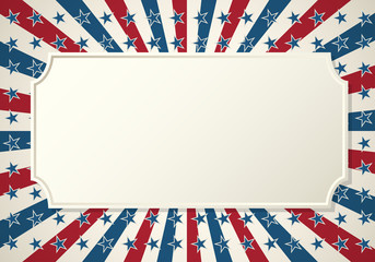 Obraz premium American patriotic background frame