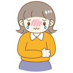泣く　女の子　顔が赤い　かわいい