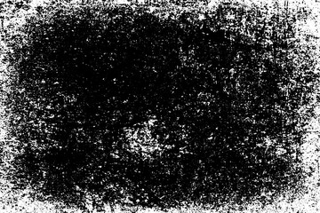 Black and white grunge texture. Pattern of an old worn surface. Monochrome pattern of scratches and scuffs