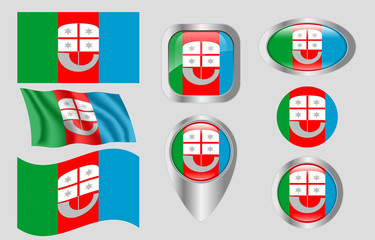 Flag of Liguria, Italy