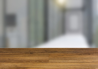 Background with empty wooden table. Flooring