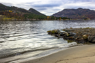 Fototapeta premium This pure beauty of nature is the Lysefjord, Norway