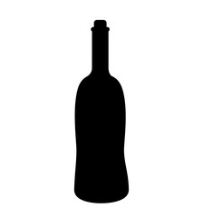 bottle glass icon vector isolated on white