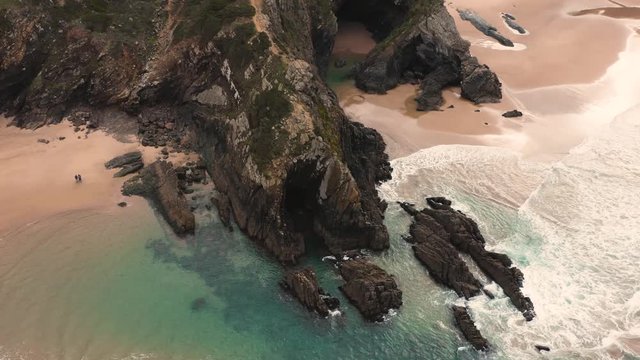 Aerial view of Odeceixe in Portugal