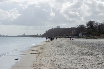 beach in winter
