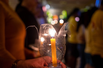 According to the lantern remembering the event