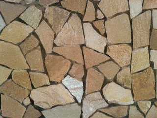 The surface of the natural stones