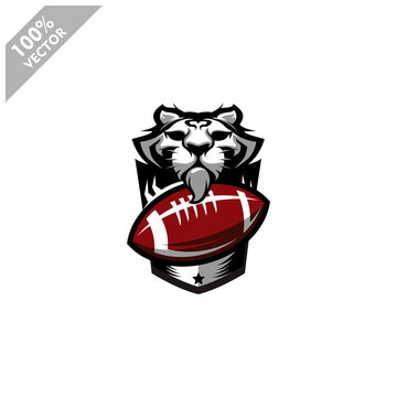 Initial Letter D Rugby Logo, American Football Symbol Combine With Rugby  Ball Icon For American Soccer Logo Design 24451744 Vector Art at Vecteezy