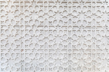 white arabic pattern