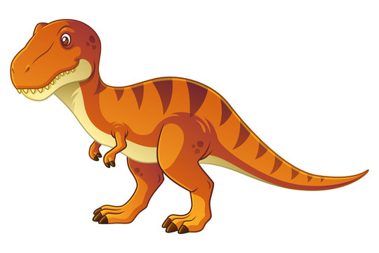 Tyrannosaurus Rex Cartoon Illustration