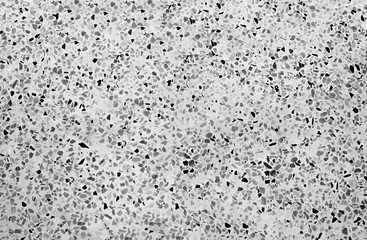 Terrazzo flooring marble stone wall texture abstract background. black and white terrazzo floor tile