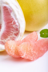 Fresh red grapefruit