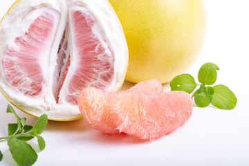 Fresh red grapefruit