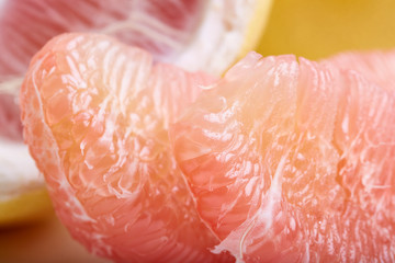 Fresh red grapefruit
