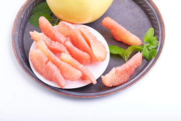 Fresh red grapefruit