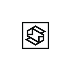 S logo design vector icon template