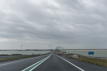 The Delta Works (Dutch: Deltawerken) is a series of construction projects in the southwest of the Netherlands to protect a large area of land around the Rhine-Meuse-Schelde delta from the sea.