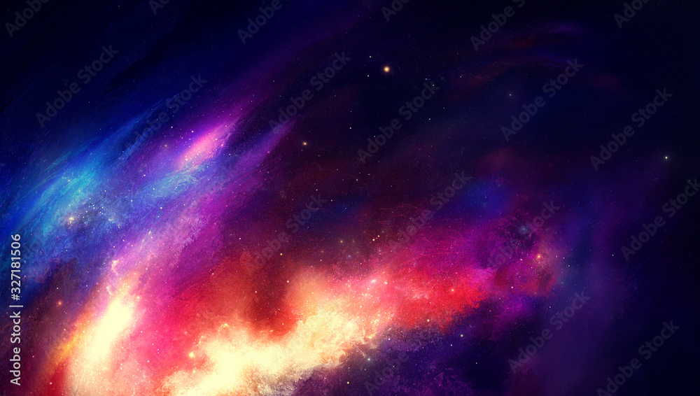 Wall mural nebula on a background of outer space