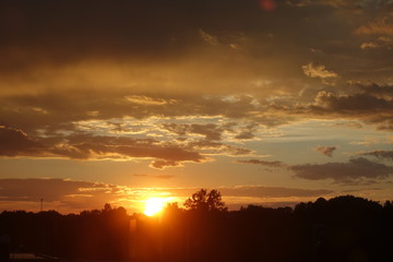 Abendhimmel in Schweden