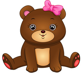 Obraz premium cute bear cartoon