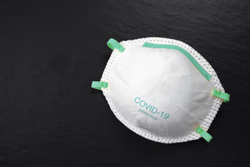 Anti virus protection mask ffp2 standart to prevent corona COVID-19 infection