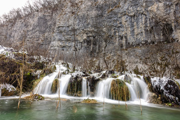 Plitvice Lakes in wintertime, Croatia