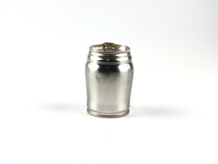 Aluminum can isolated on white background