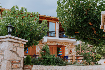 Fototapeta premium View from the terrace of luxury villa