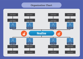 Organization Chart Infographics 