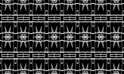 Bold Black and White Geoemtric Seamless Pattern