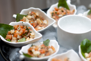 salad with shrimps