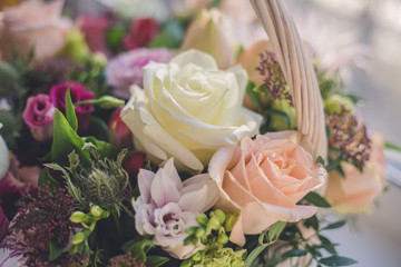 Obraz premium bouquet of white roses