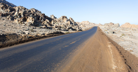 rocky landscape in north of Chile