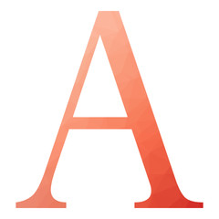 A char Abstract Trianglify gradient Generative Art character illustration