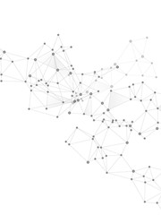 Obraz premium Block chain global network technology concept.