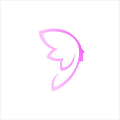 cosmetics and beauty concept butterfly vector illustration