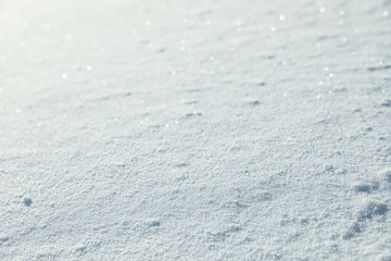 Beautiful snowdrift as background, closeup view. Winter weather