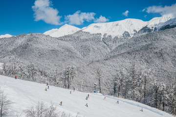 ski resort in the alps